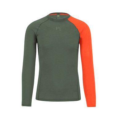 Dinamico Merino 130 Jersey LS ThymeSpicyOrange