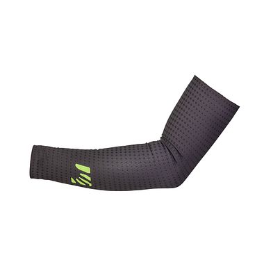 Lavaredo Plus Arm Warmers BlackGreenFluo