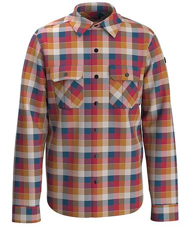 Ms  Anchor Line Shirt Jacket RhythmicRedPlaid