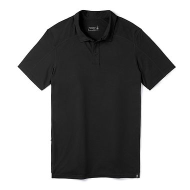 Ms Short Sleeve Polo Merino Black