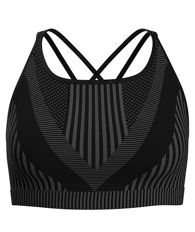 Ws Intraknit Strappy Bra BlackHeather