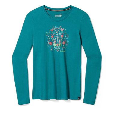 Ws Long Sleeve Graphic Tee Emerald Green