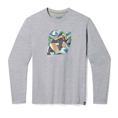 Graphic Tee Long Sleeve LightGrayHeather